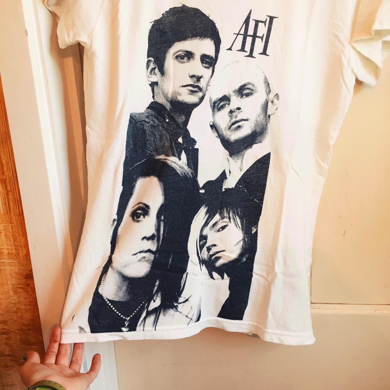 AFI (A Fire Inside) white t-shirt! Features the | Depop