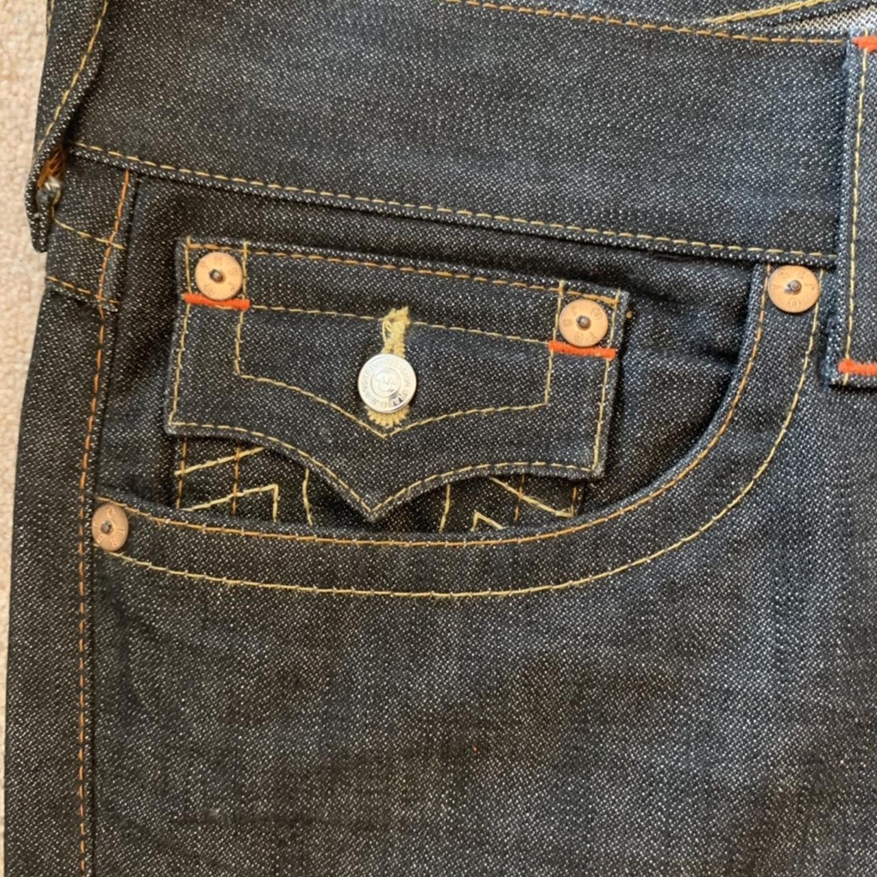 Straight / baggy dark true religion jeans. Jeans fit... - Depop