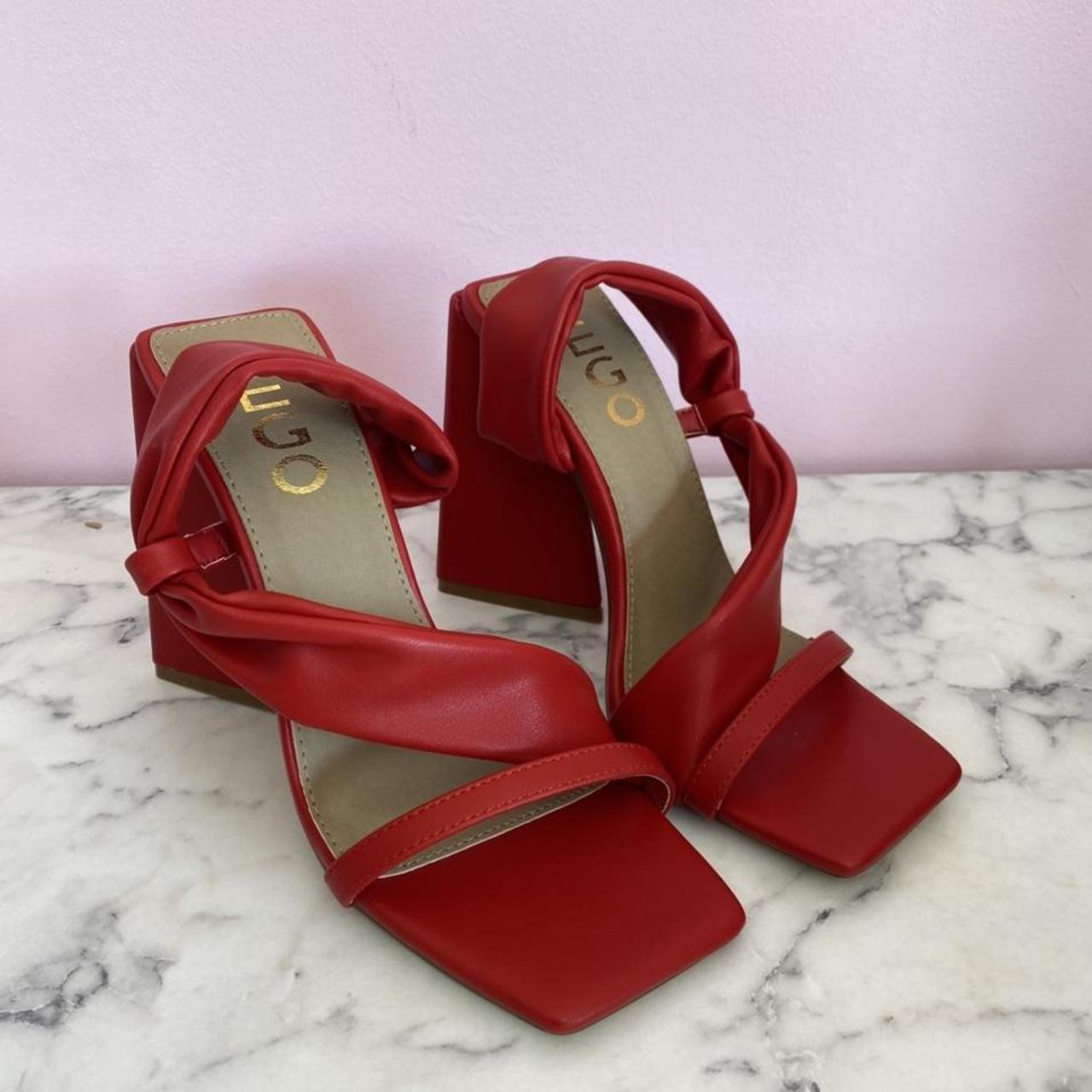 EGO Women's Red Sandals Depop