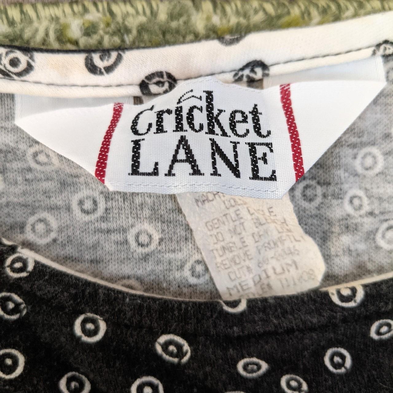 Cricket Lane Women's Black and White Tshirt Depop