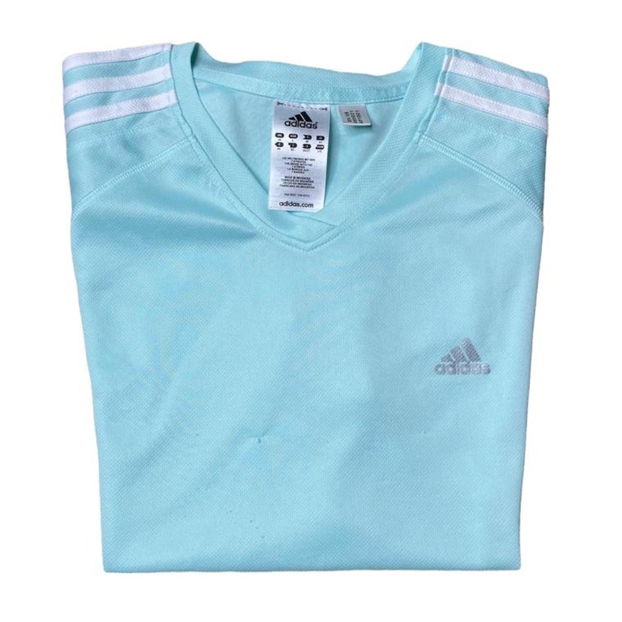 Y2K Era Adidas Jersey Style T-Shirt 🛼⚡️ Size:... - Depop