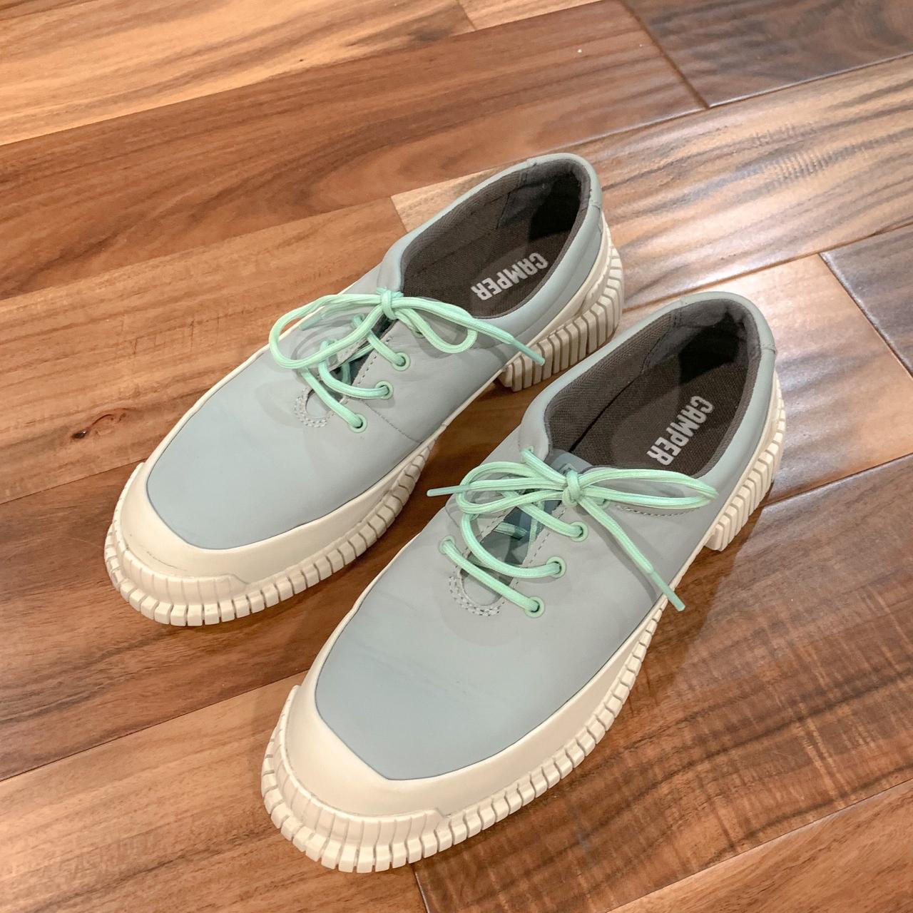camper blue shoes