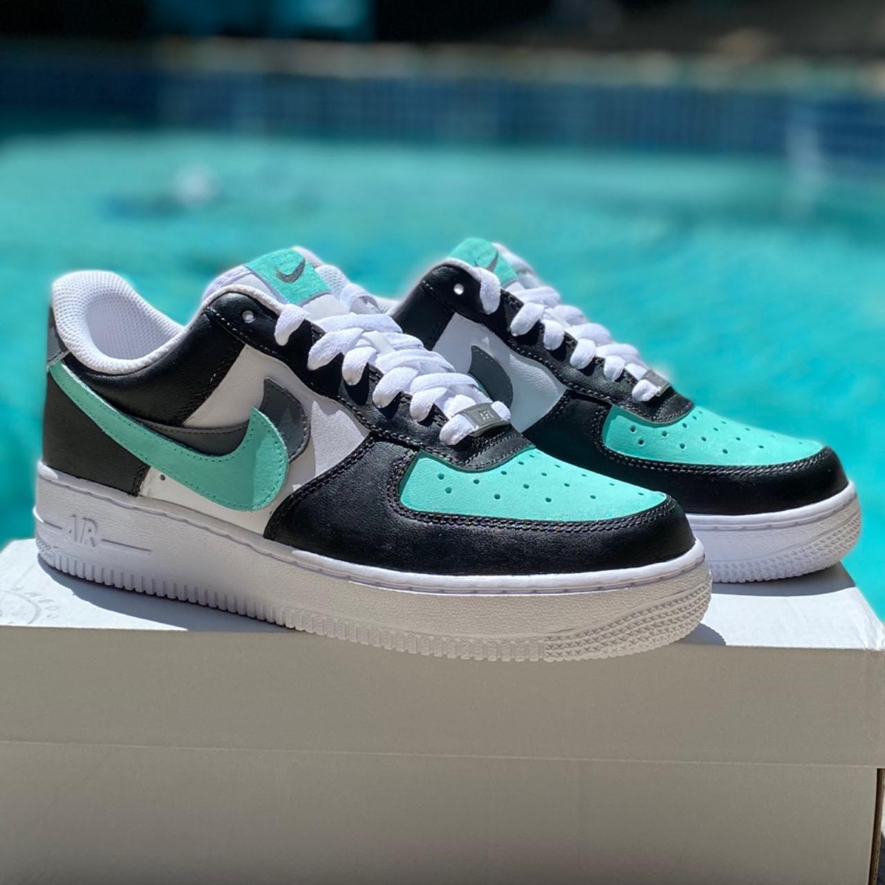 nike air force shadow white black aurora