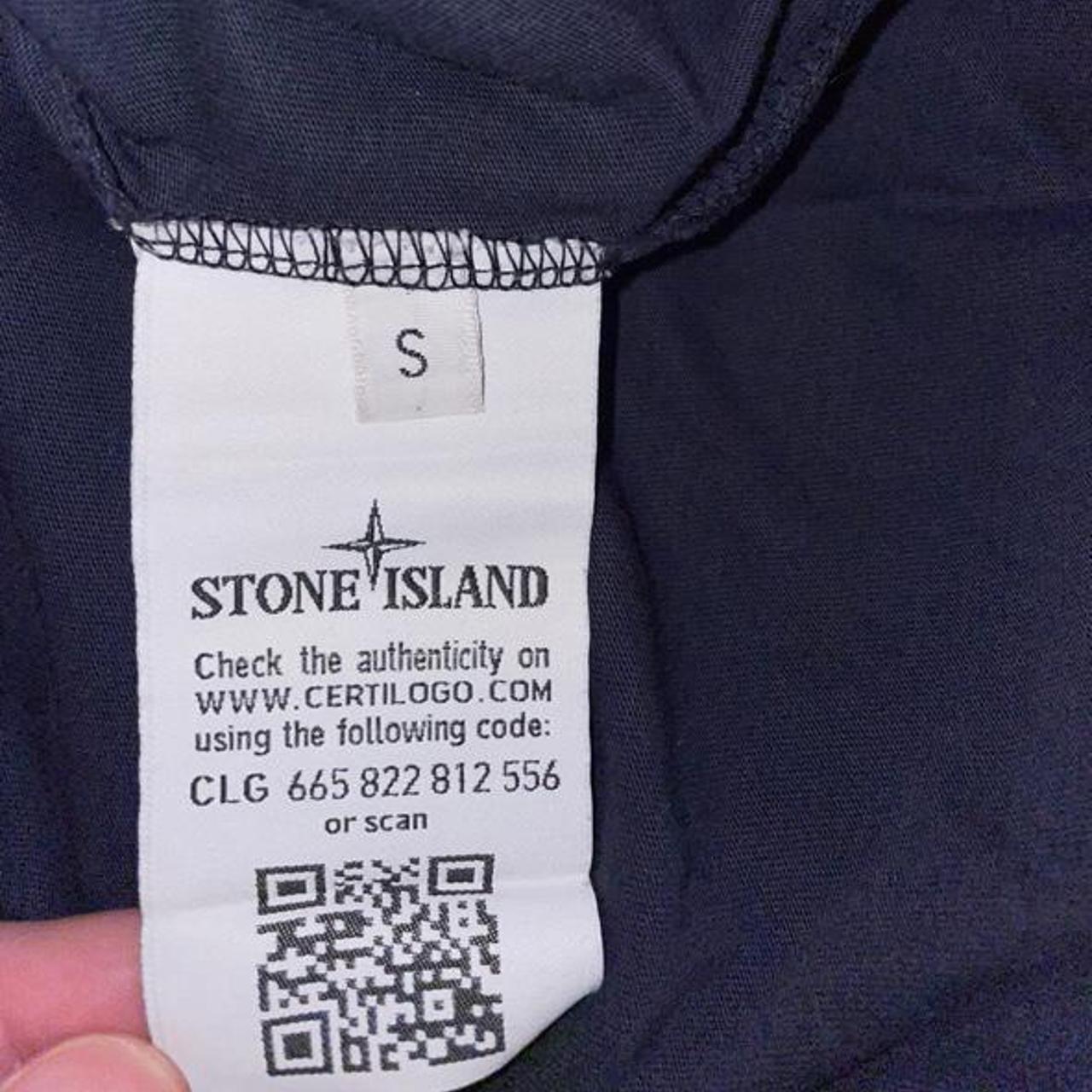 Stone island t shirt - Navy Small hole at the... - Depop