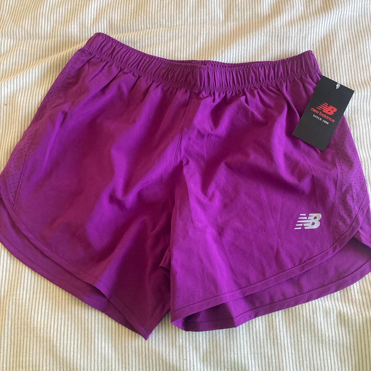 New Balance Womens Purple Shorts Depop 3981