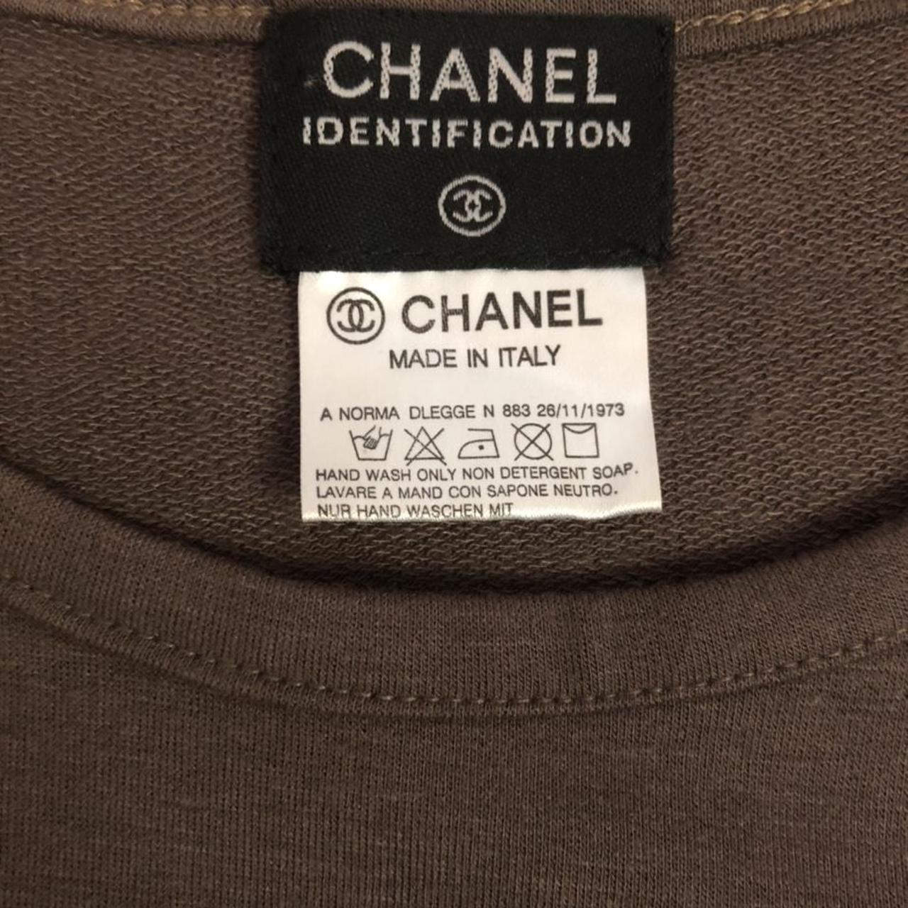 vintage chanel long sleeve from the identification - Depop