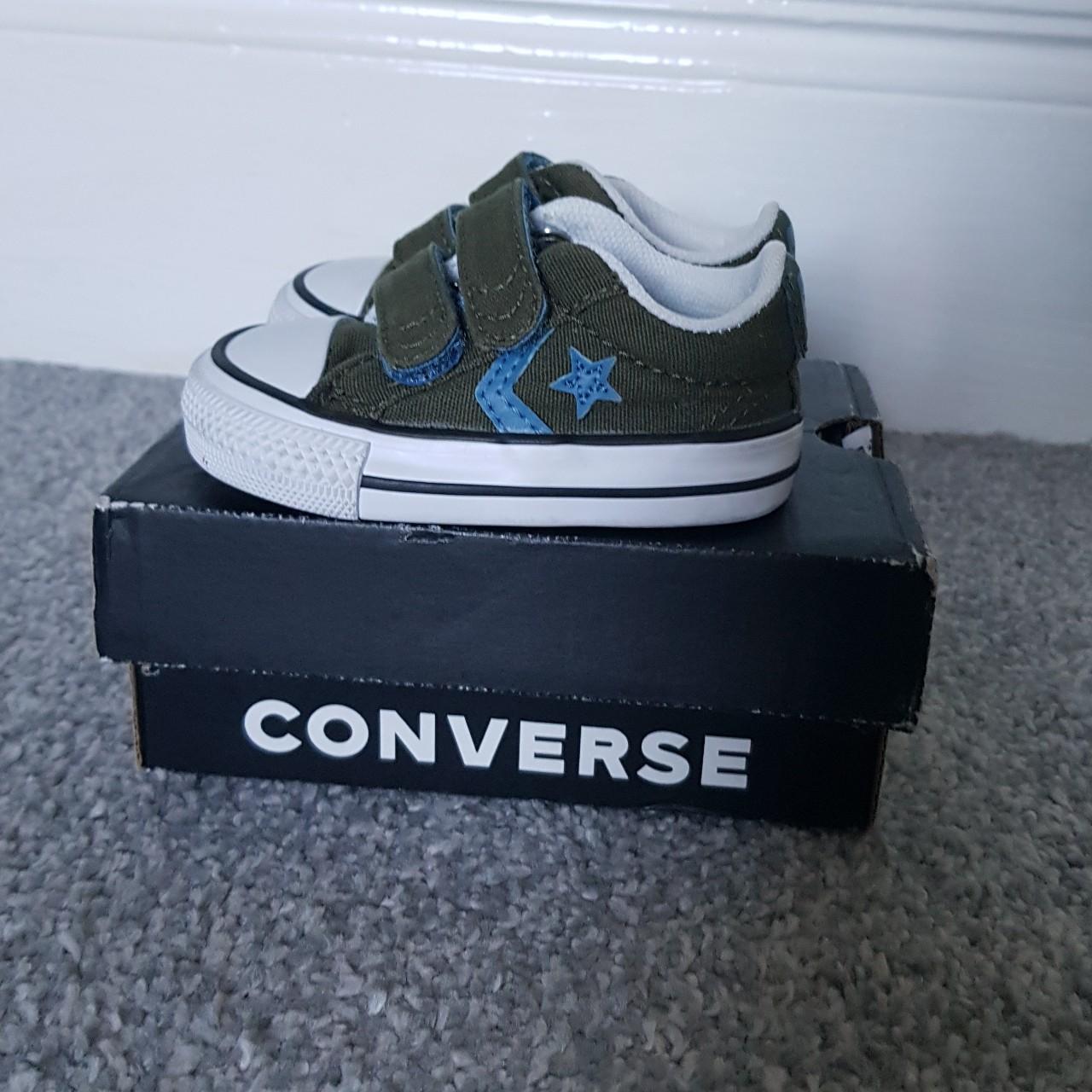 infant khaki converse