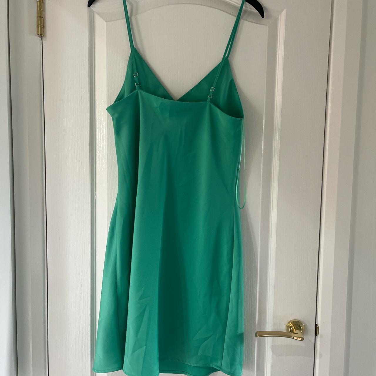 Emerald green primark slip dress. Size 14, would... - Depop