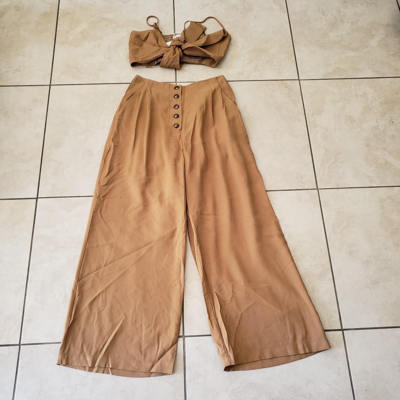 Women's Brown and Khaki Suit
