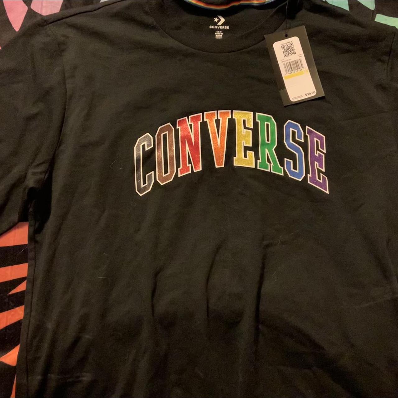 Converse rainbow fashion t shirt