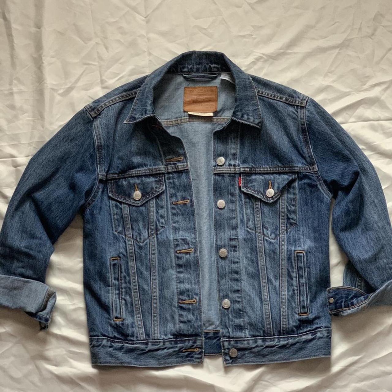 Custom Levi's Dodgers Denim Jacket Size Medium I - Depop