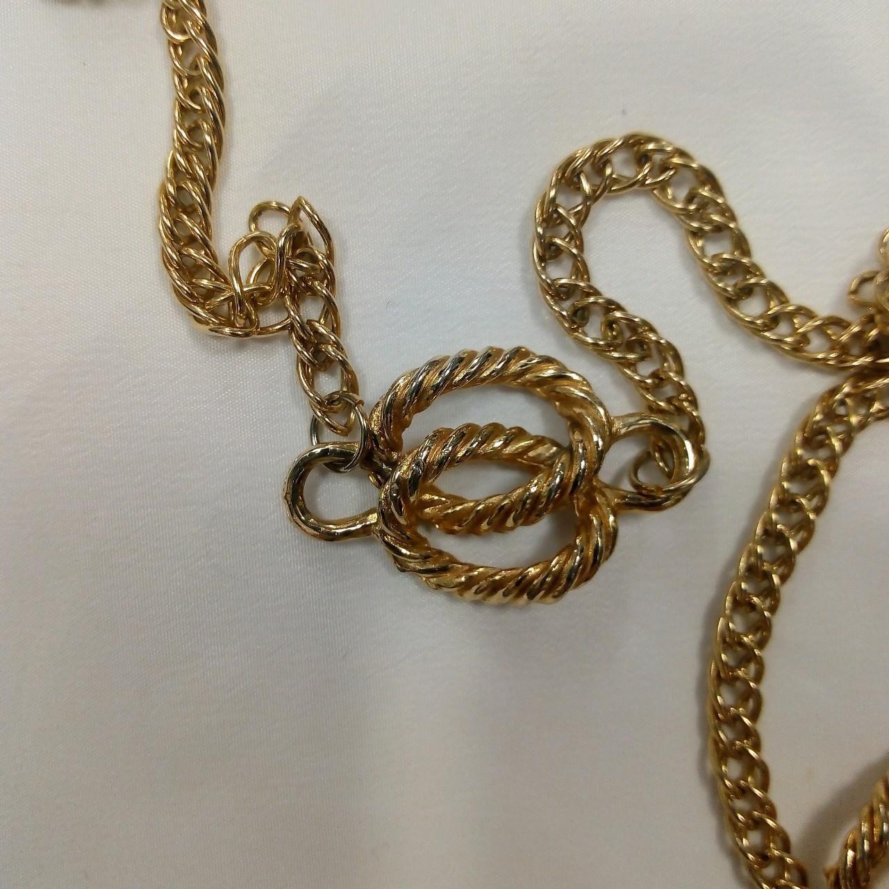 Naval style chain Gold look chain with two... - Depop