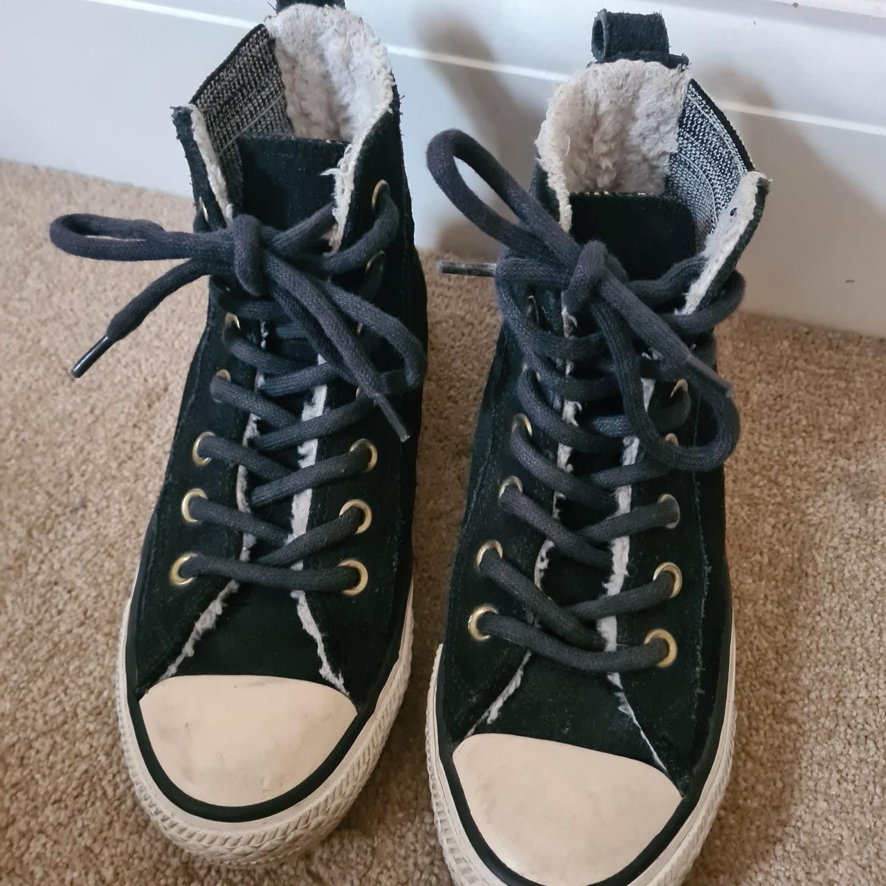 Real converse, slightly fluffy incline. Brought them... - Depop