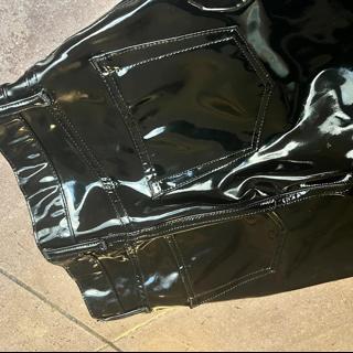 Topshop vinyl trousers hotsell