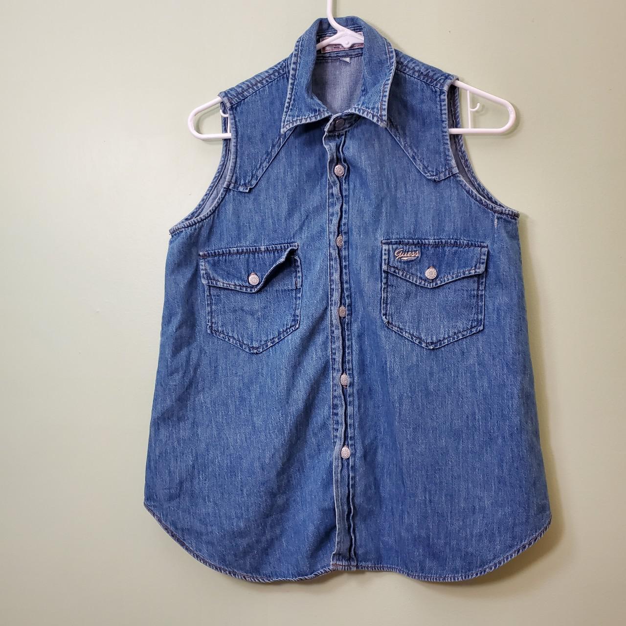 guess jean vest