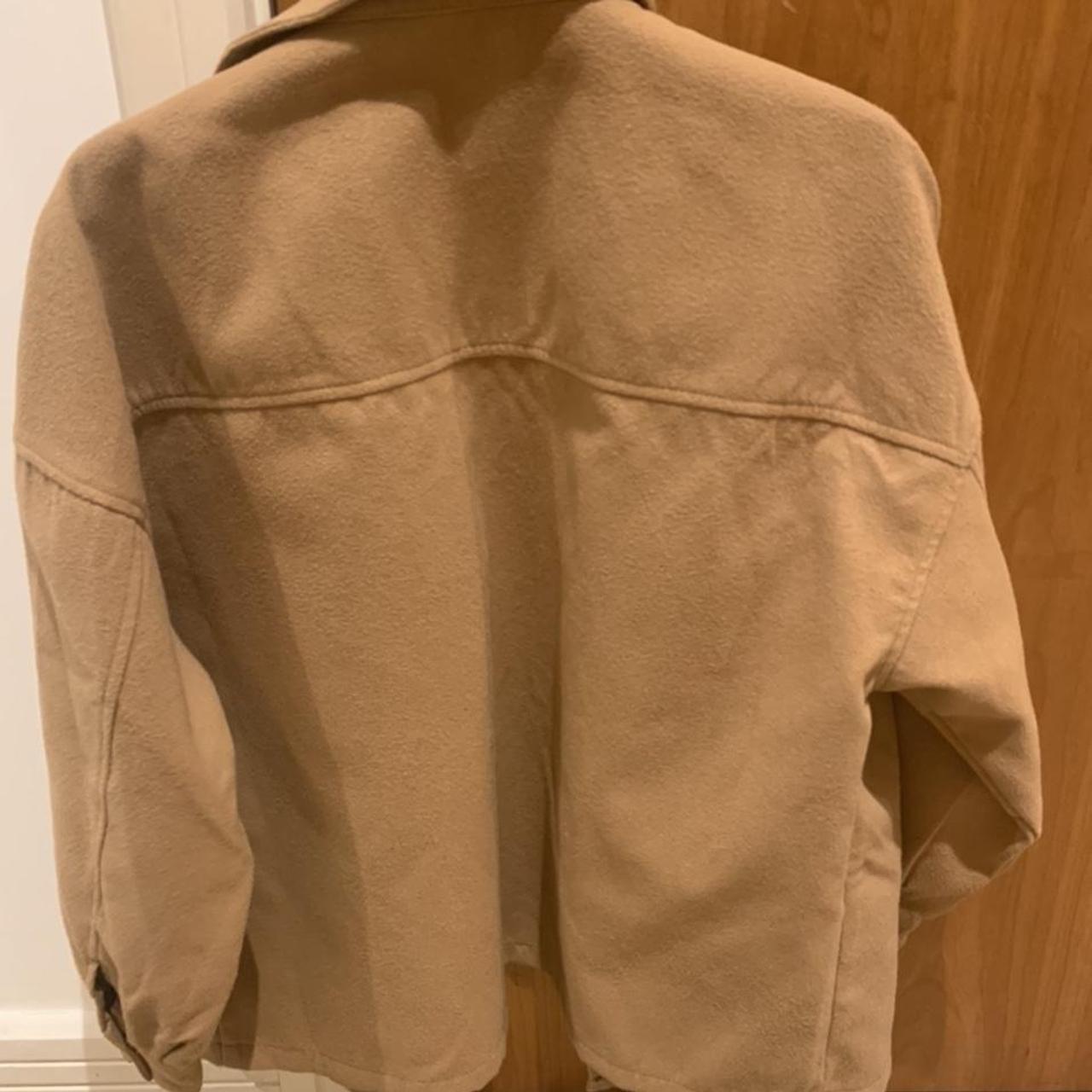 Missguided Petite Camel Shacket size