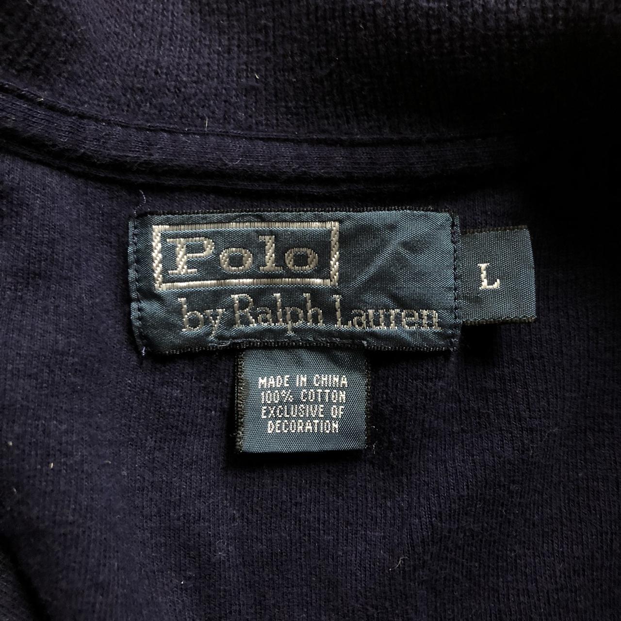 Ralf Lauren navy blue quarter-zip sweater. Listed as... - Depop