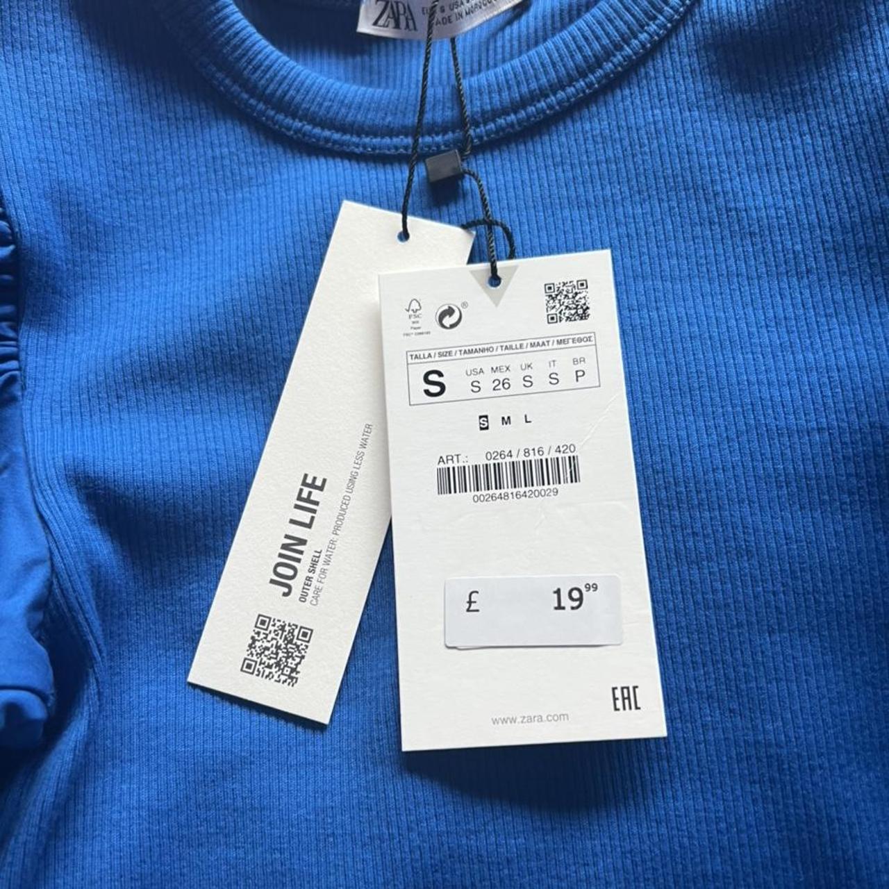 Zara Women's Blue Dress Depop