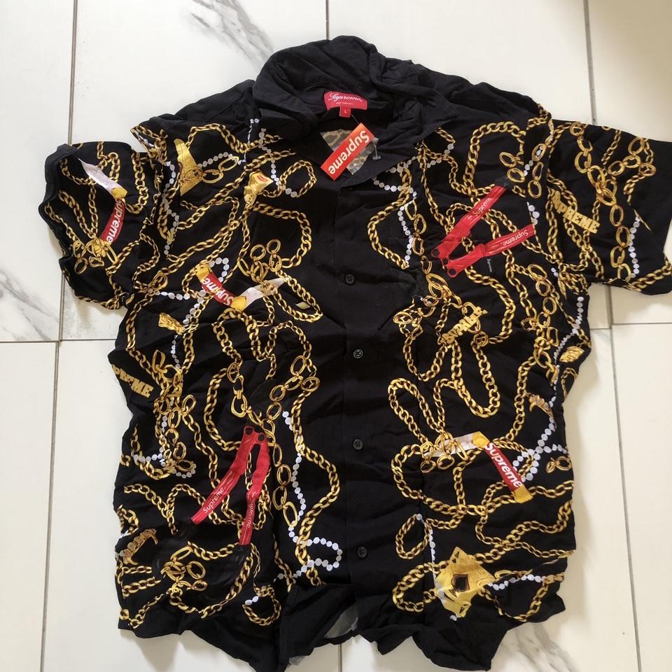 Supreme Chains Rayon Shirt from FW20 Collection. By... - Depop