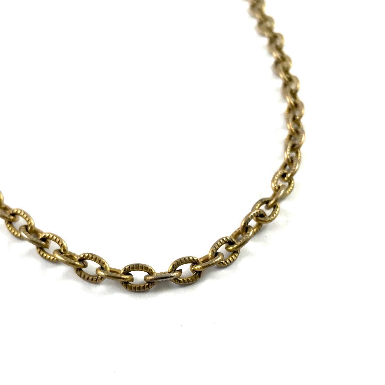 Pretty Gold Tone Chain Link Necklace 24... Depop