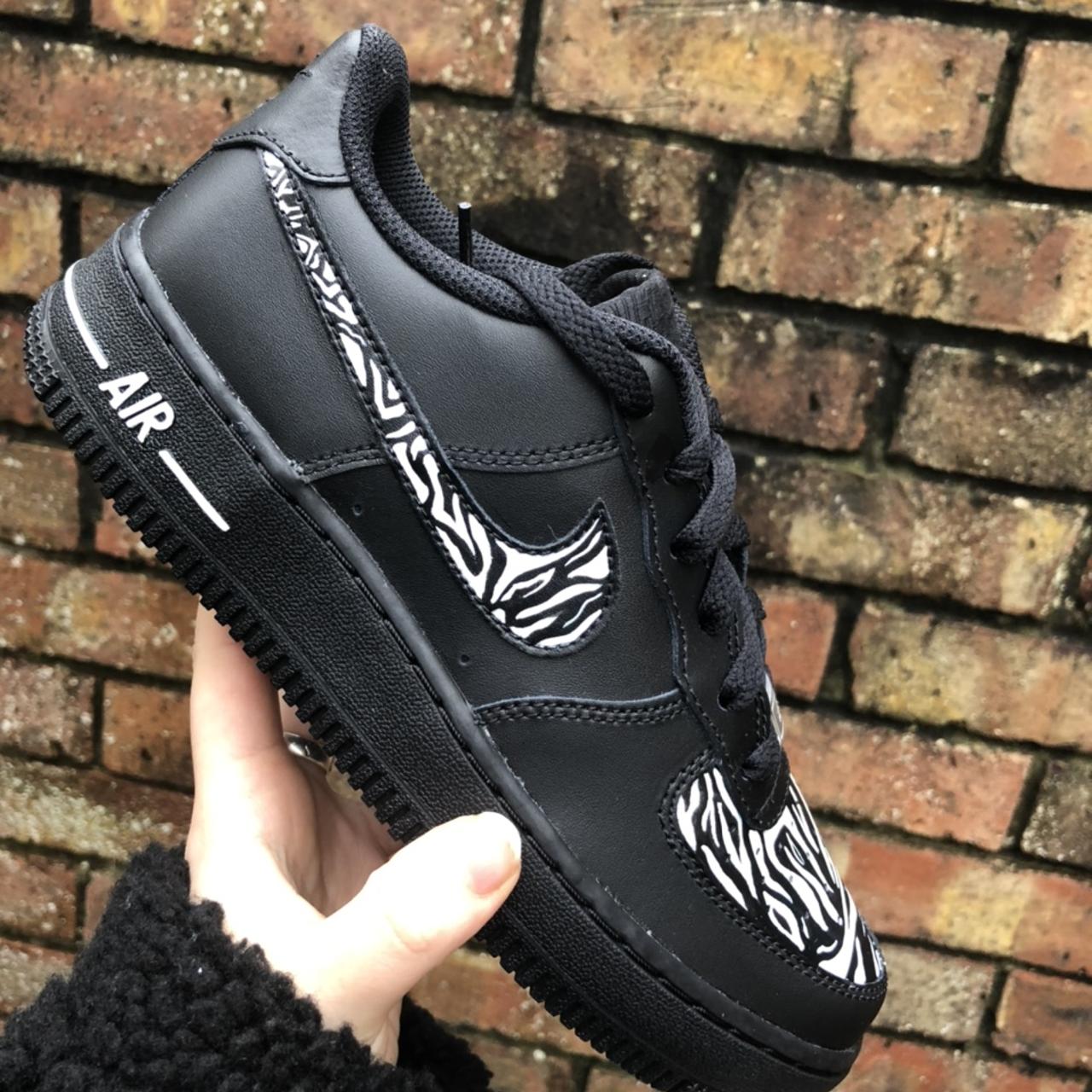 air force 1 zebra print