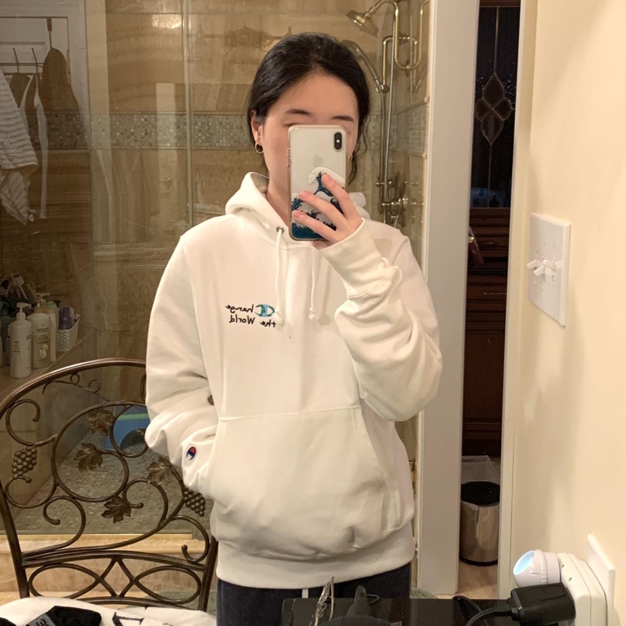 champion change the world hoodie