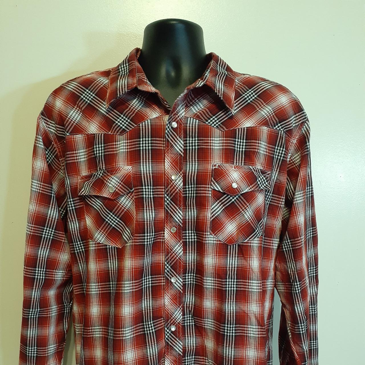 Wrangler Men's Red Shirt | Depop