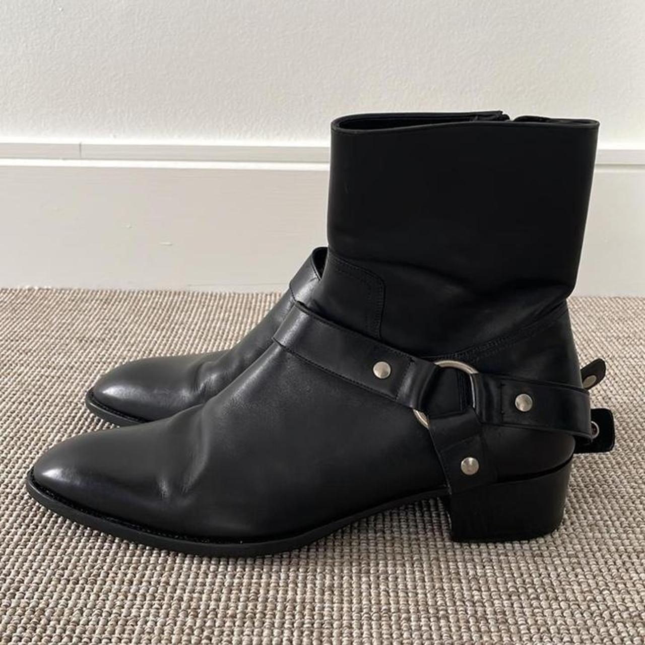 Saint Laurent Paris Men's Black Boots | Depop