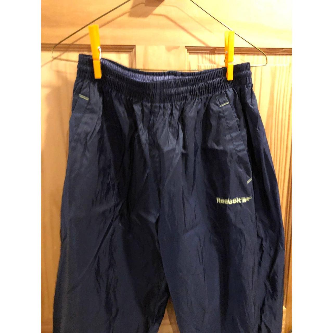 Vintage reebok wind pants large never worn G73 - Depop