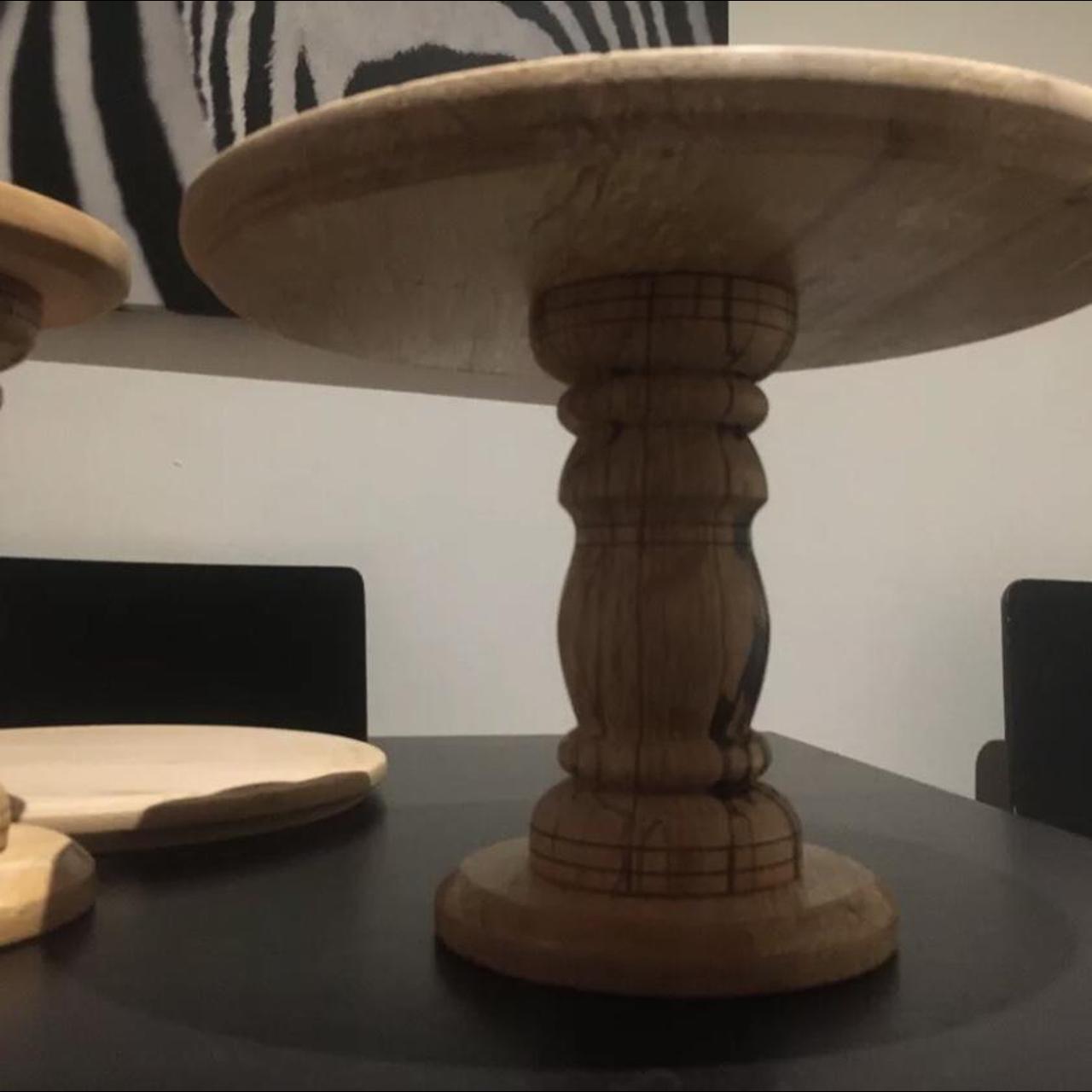 Hand made cake stand Dimensions... Depop