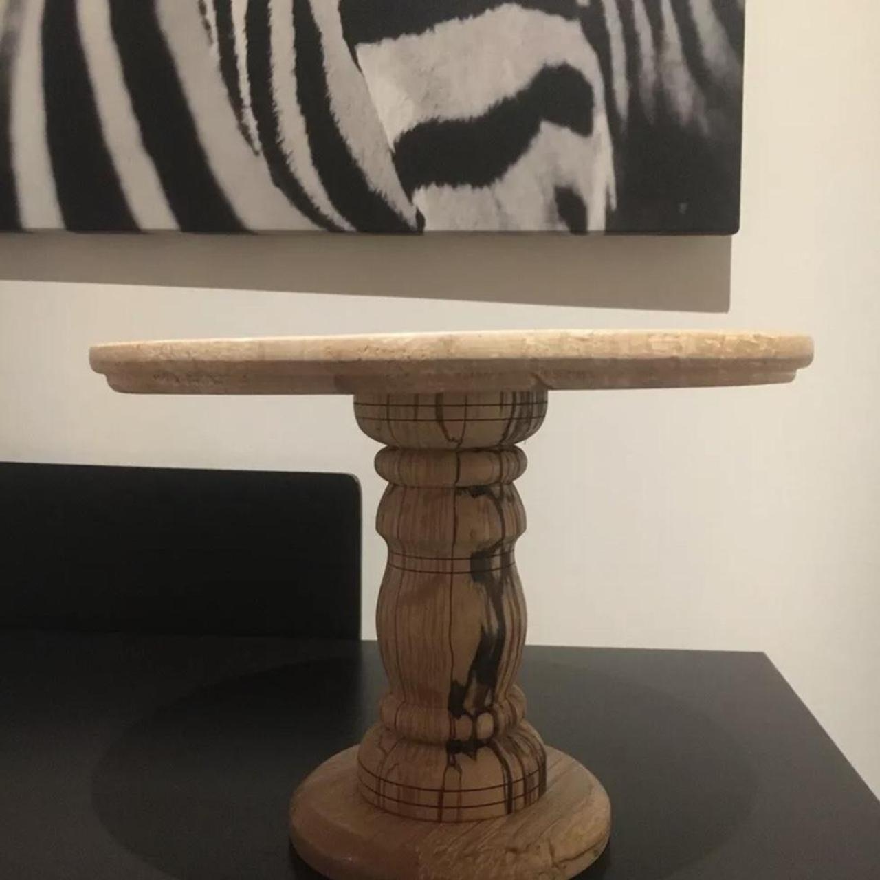 Hand made cake stand Dimensions... Depop