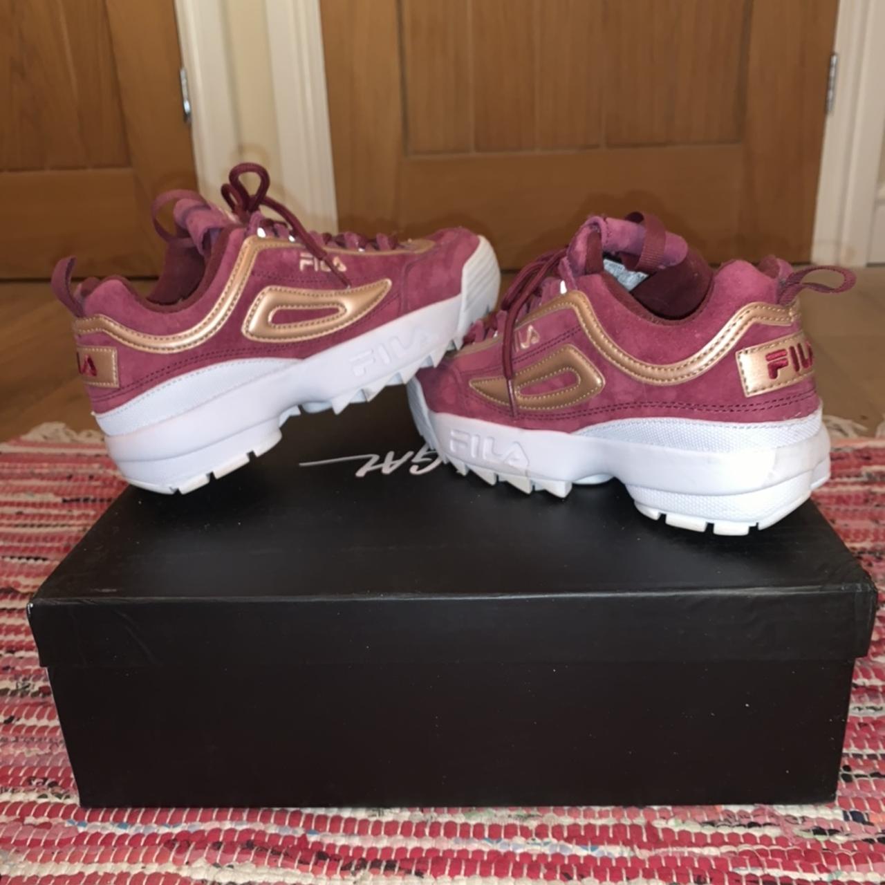 fila disruptor burgundy