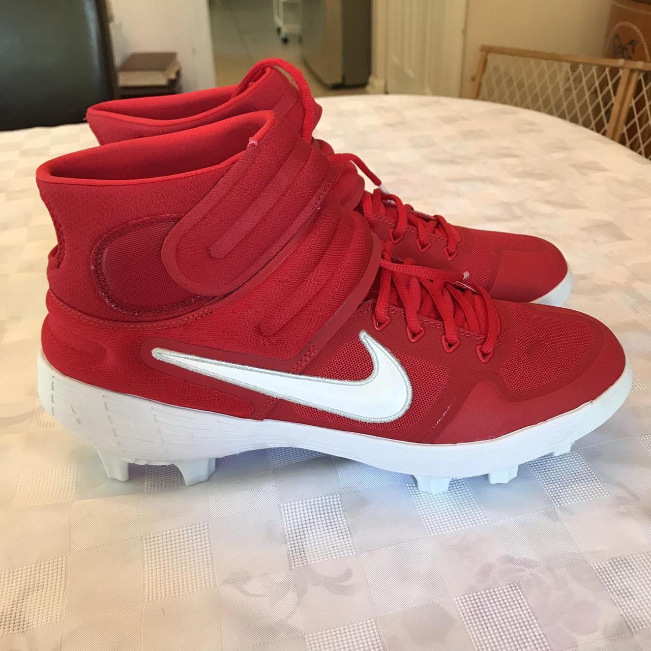 Nike Alpha Huarache Elite Baseball Cleats Red