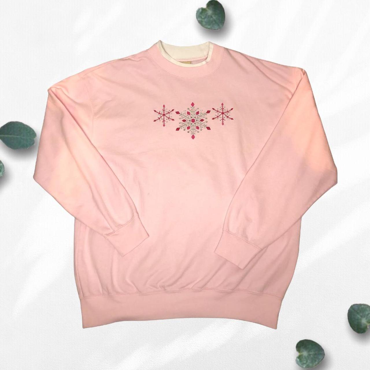 Product Image 1 - Vintage pink and white snowflakes