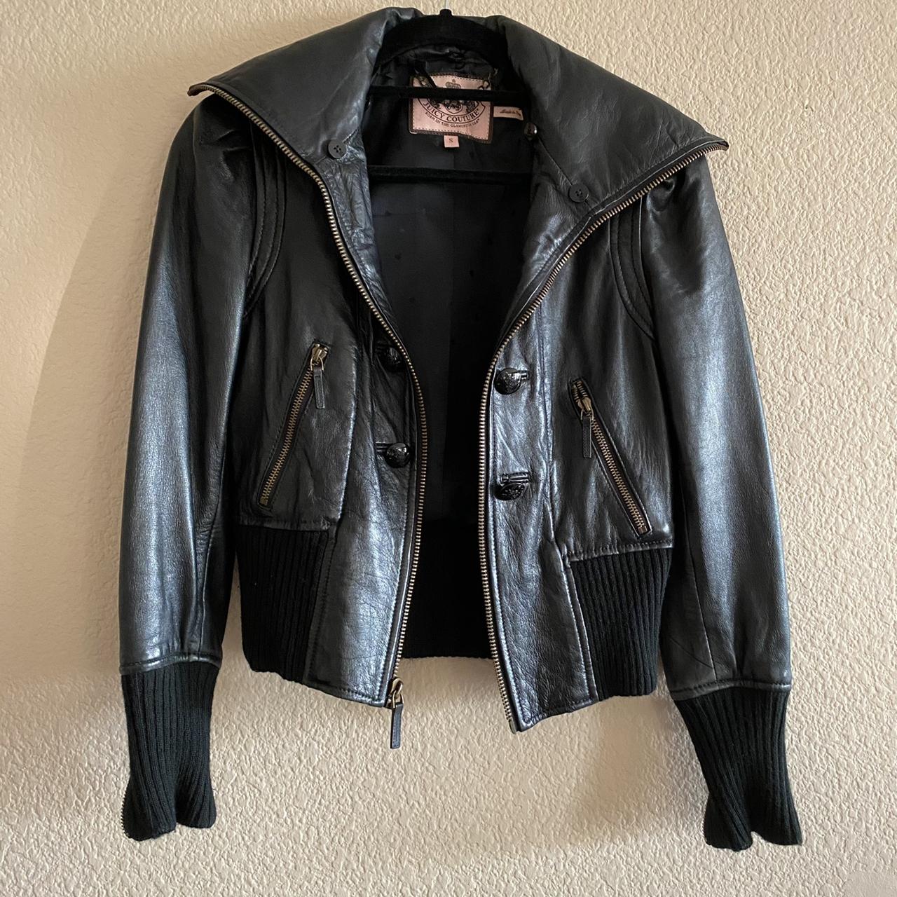 Juicy couture leather jacket from the 2000s size