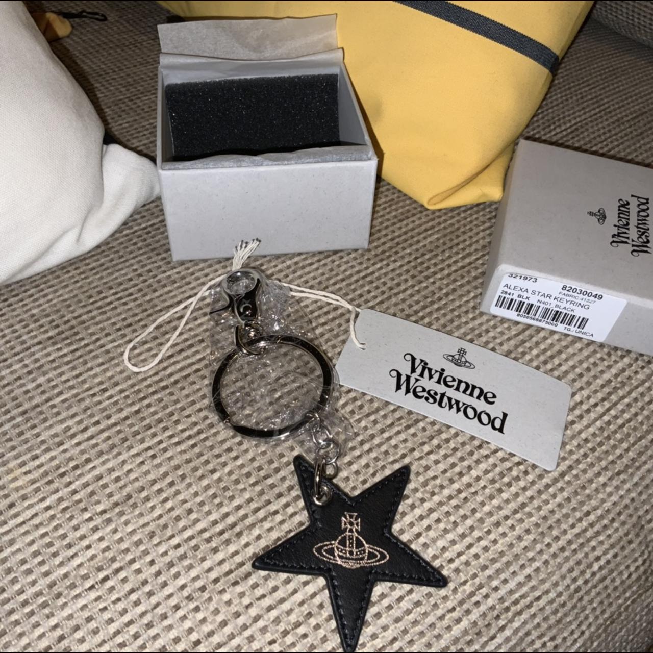 Vivienne Westwood Black Star Keychain