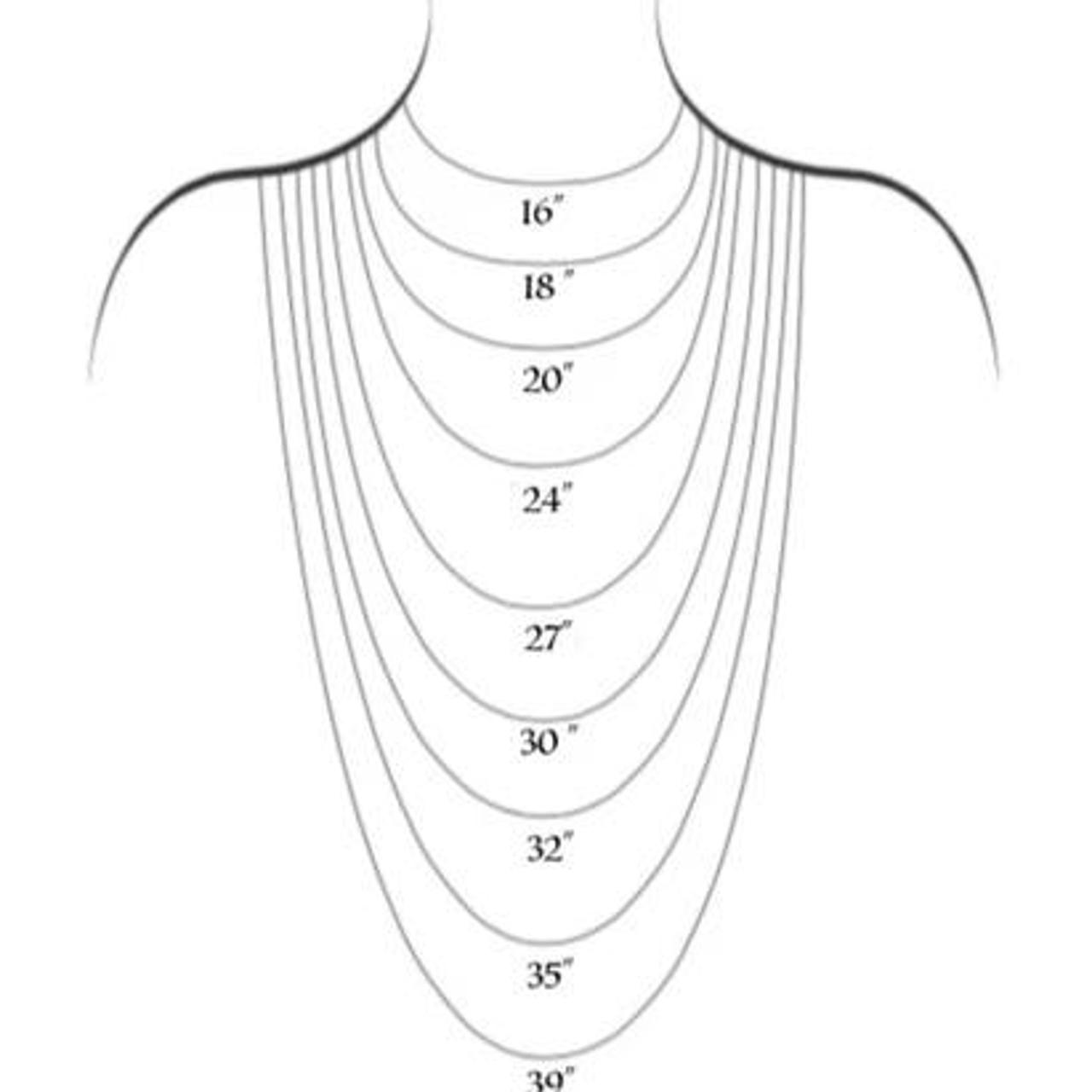 Necklace Length Guide Printable Digital Template Easy to Use Chain Size  Measurement Chart Add to Your Jewellery Shop or Print as Info Cards - Etsy
