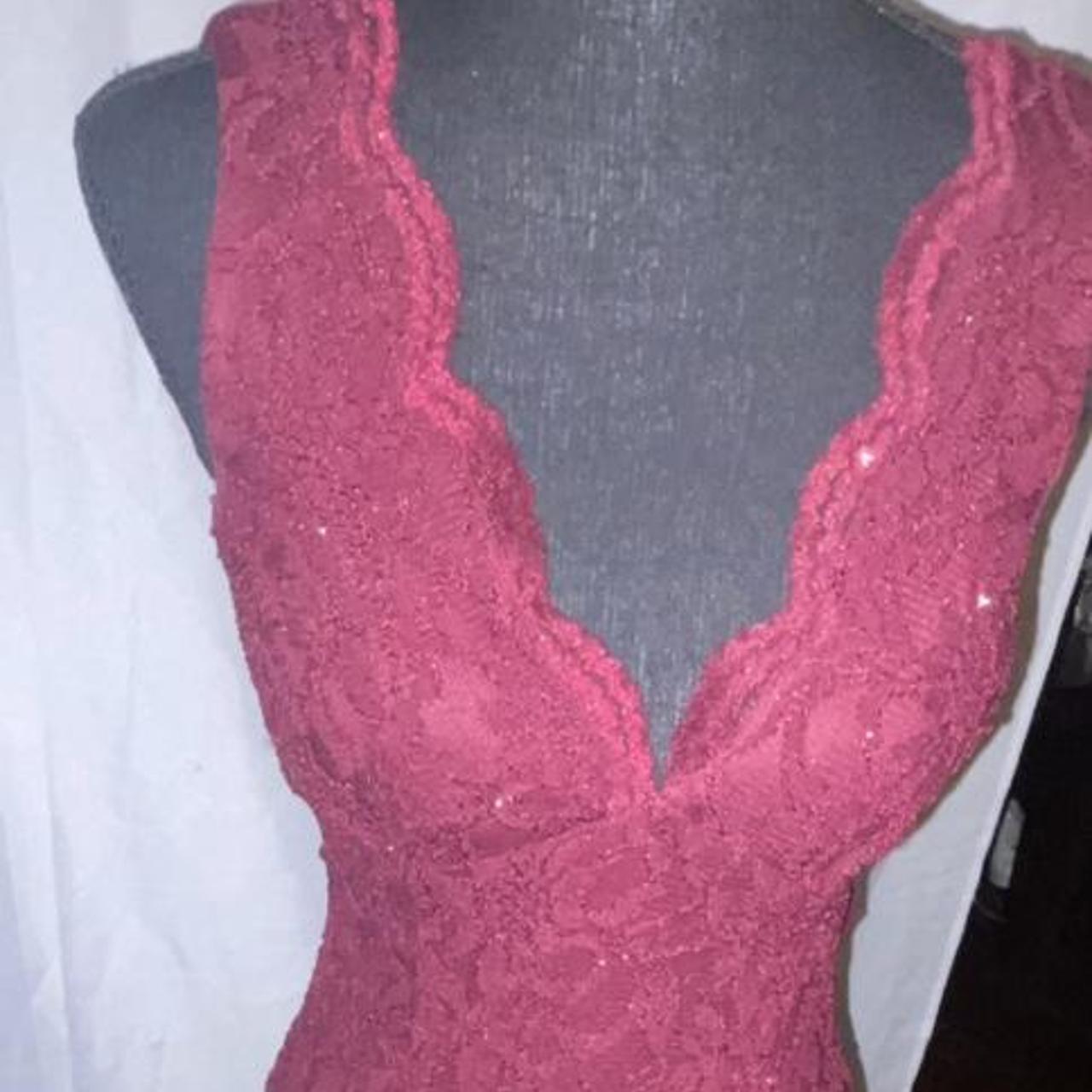 Product Image 1 - Burgundy prom dress with lacy