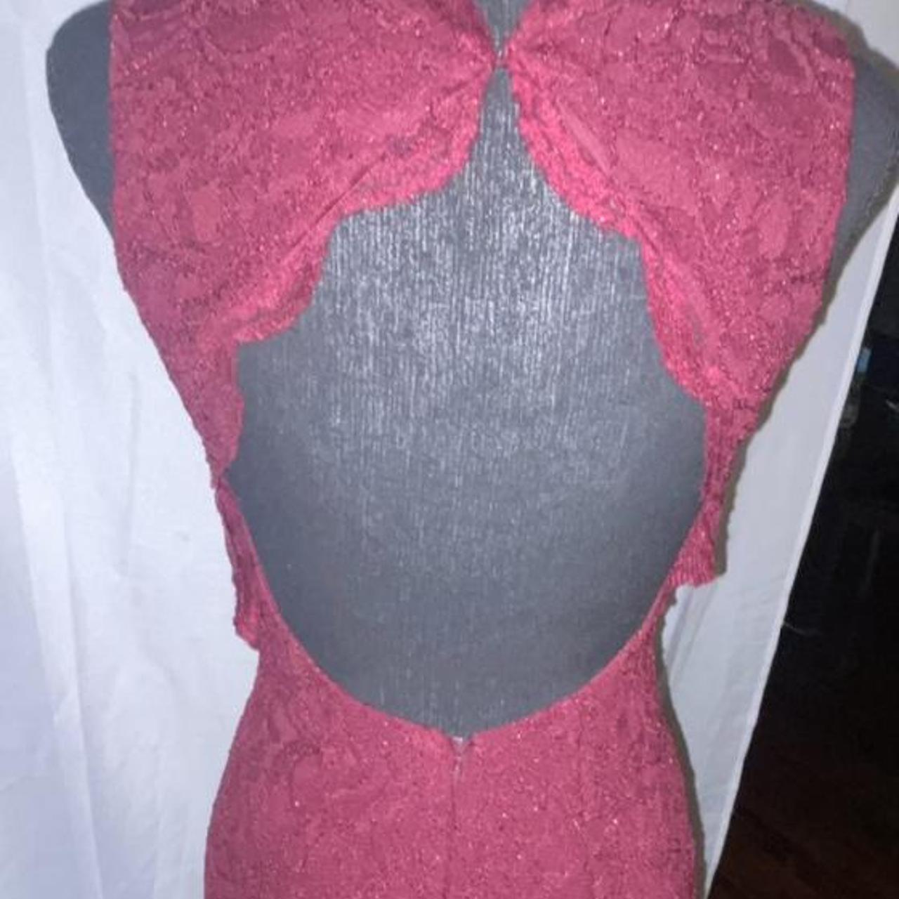 Product Image 3 - Burgundy prom dress with lacy