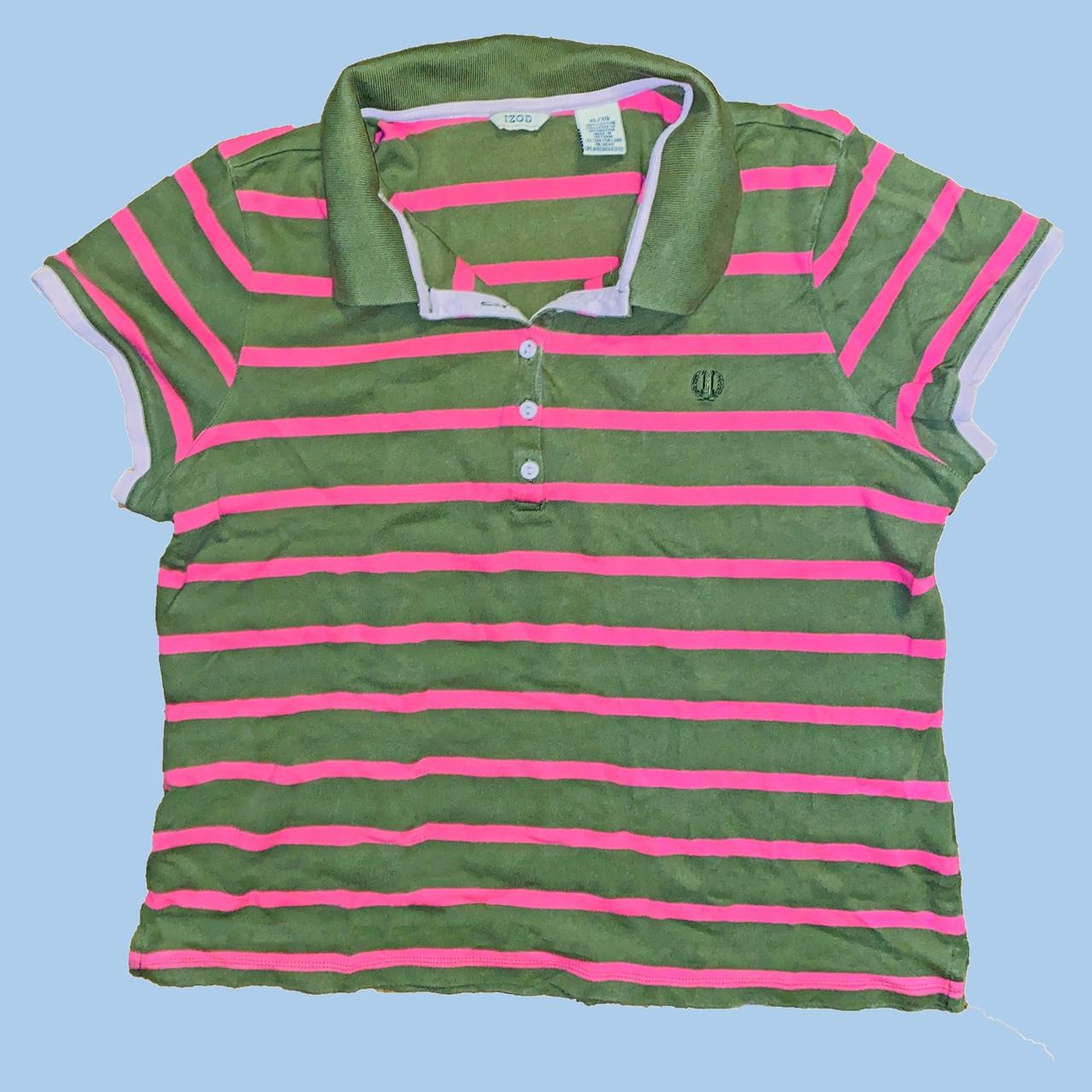 hot-pink-and-olive-green-striped-shirt-with-a-depop