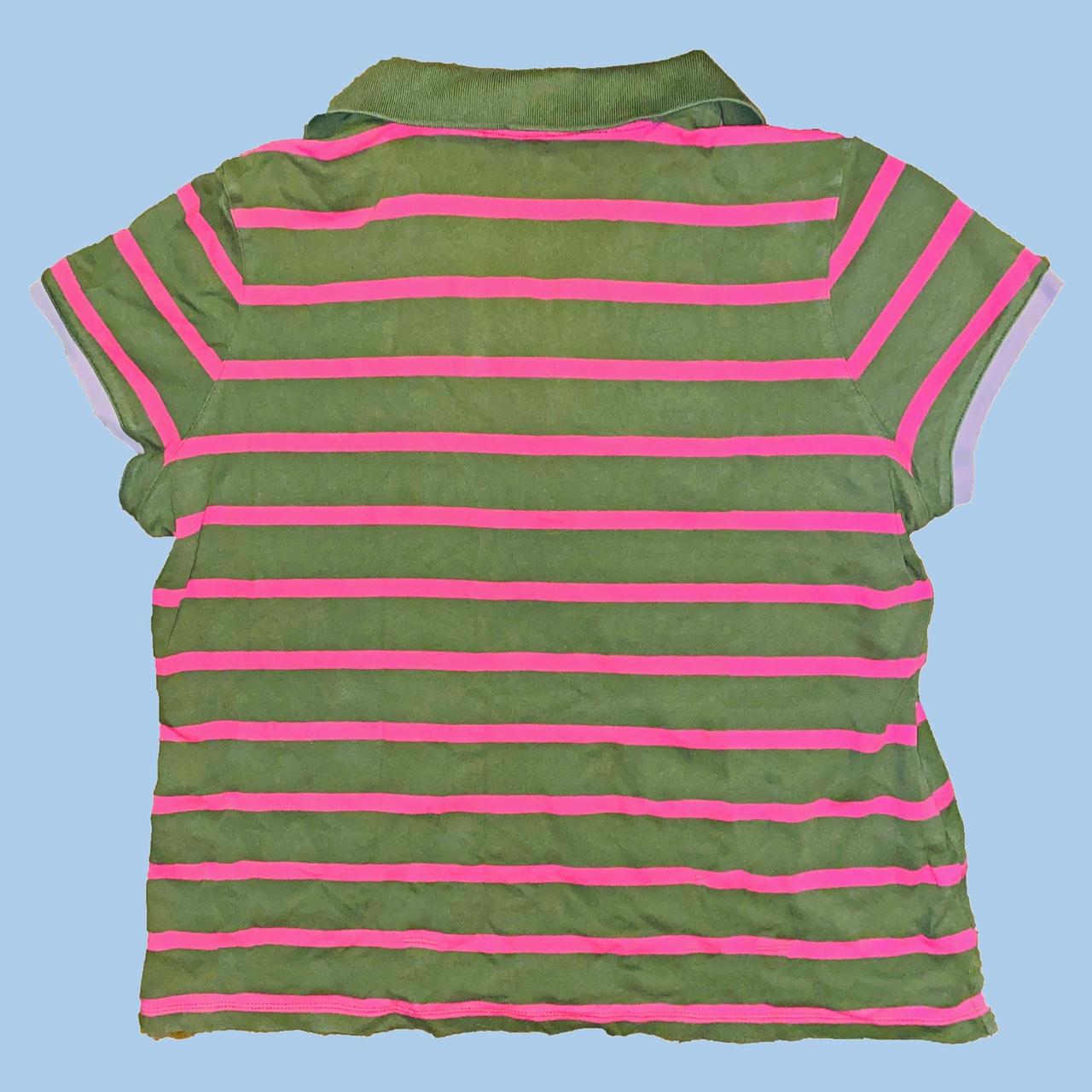 hot-pink-and-olive-green-striped-shirt-with-a-depop