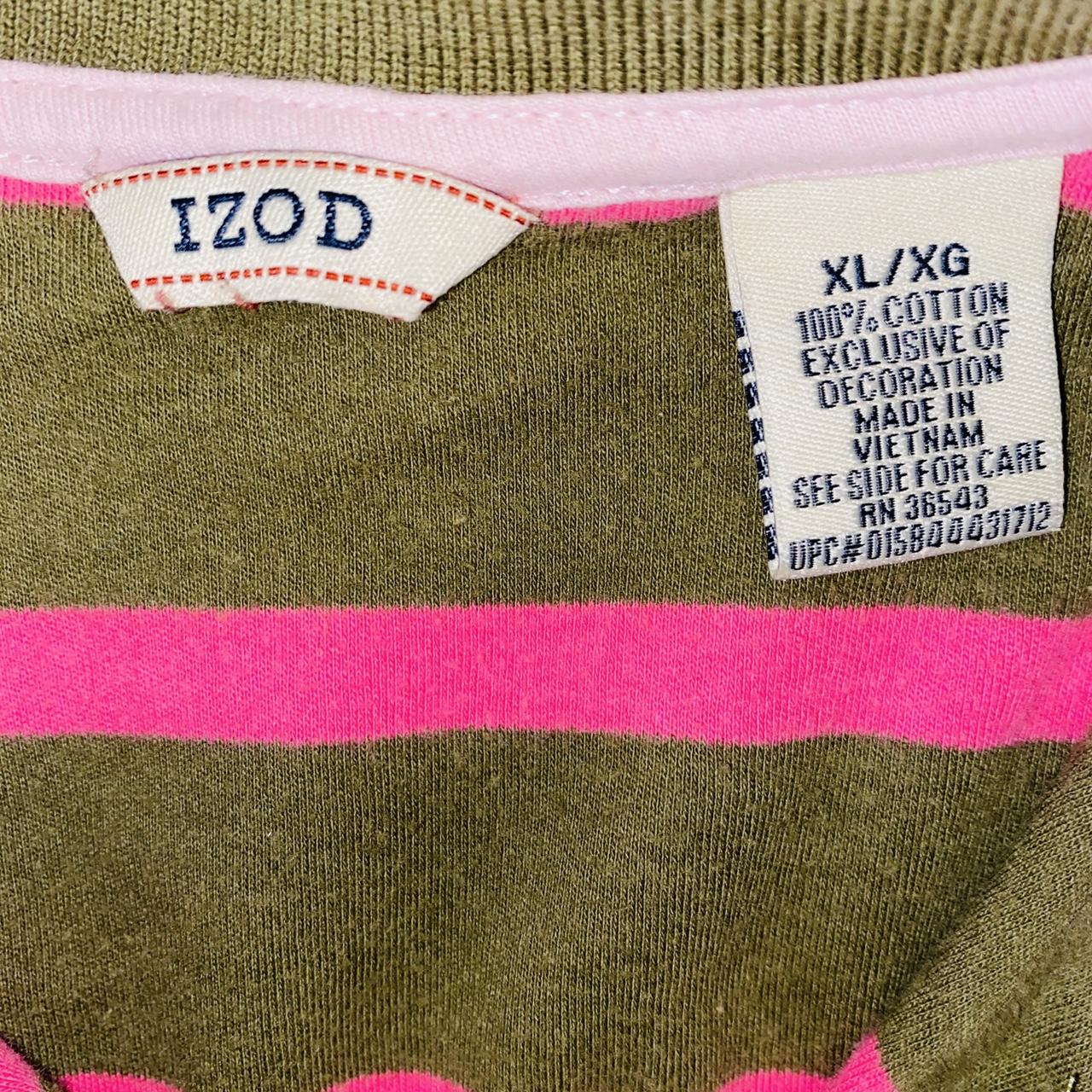 hot-pink-and-olive-green-striped-shirt-with-a-depop