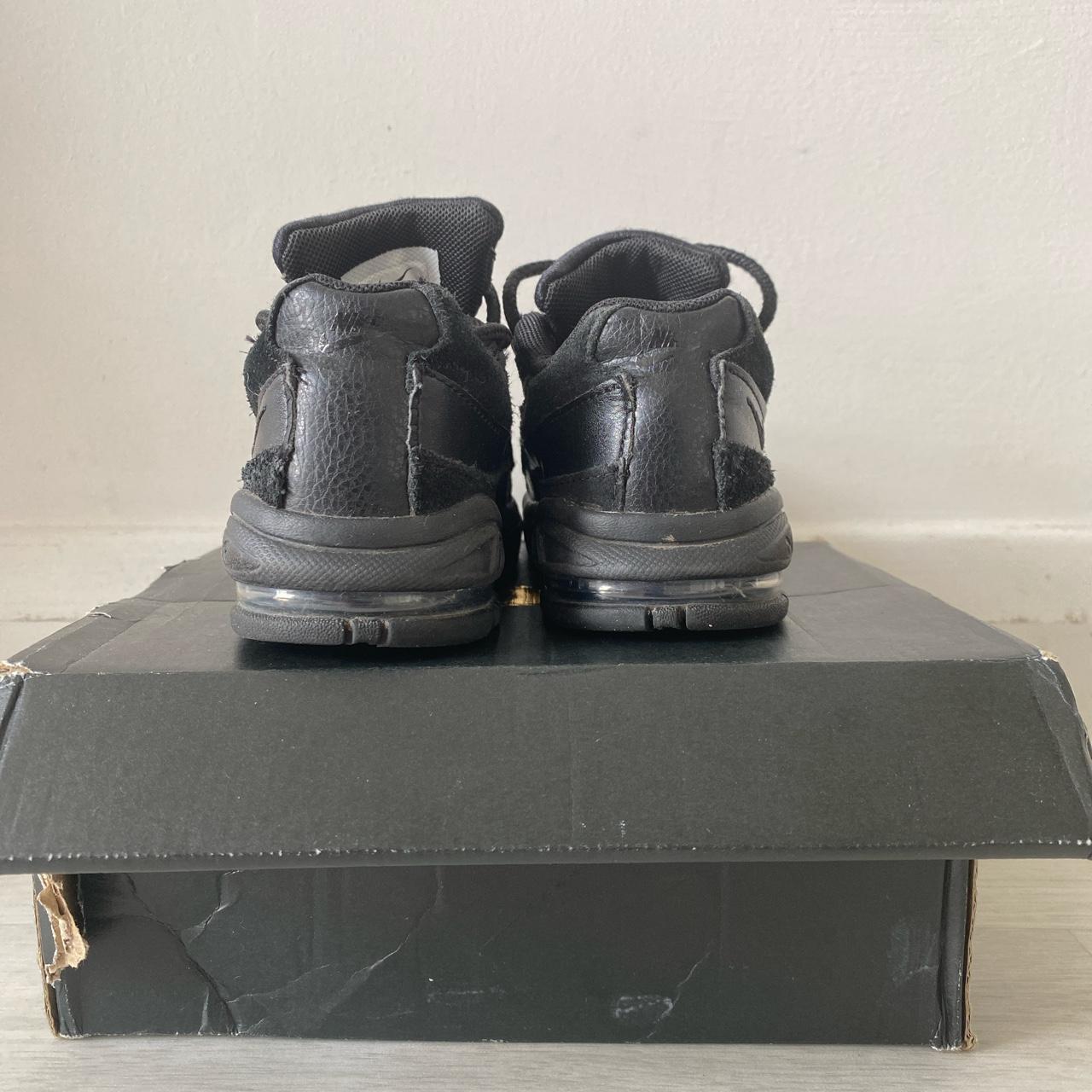 Kids all black air max 95 size 7.5 used in good... - Depop