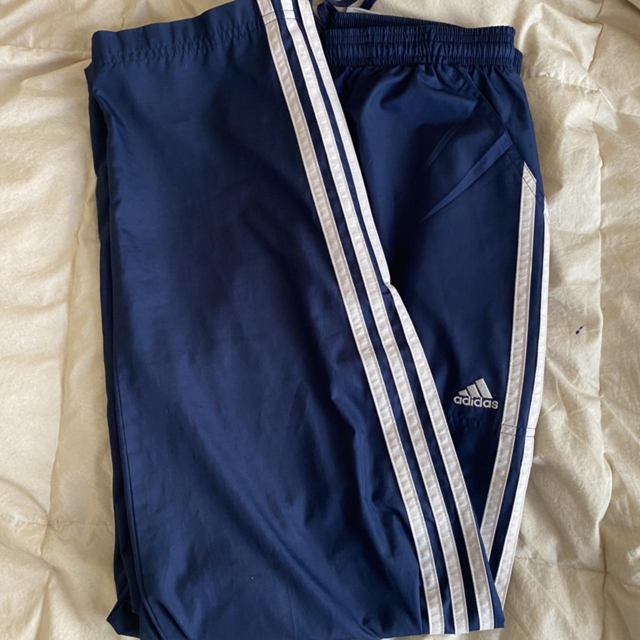 Authentic Adidas Track Bottoms - Adult Small Like New - Depop