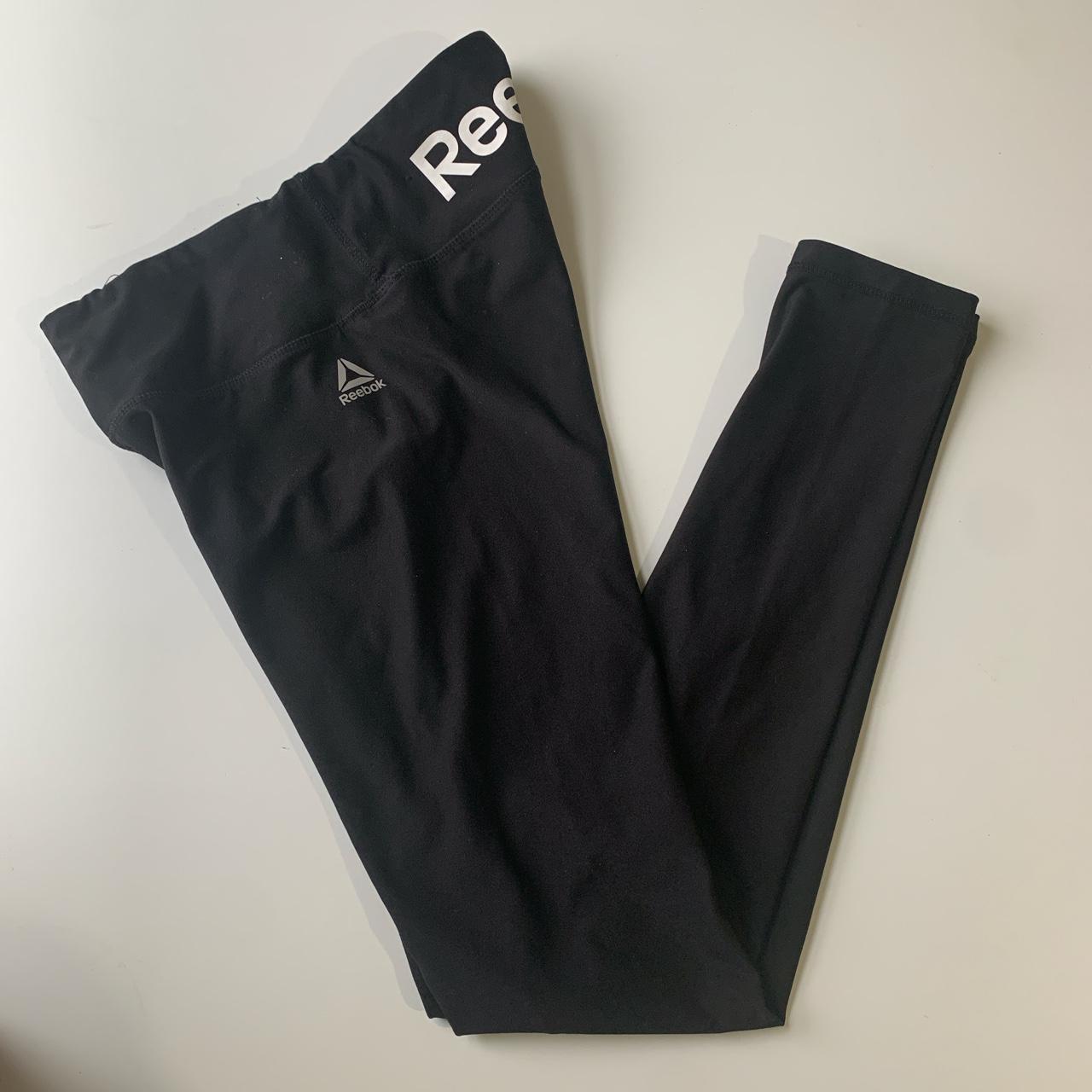 Black reebok leggings Size xs, best fit size - Depop