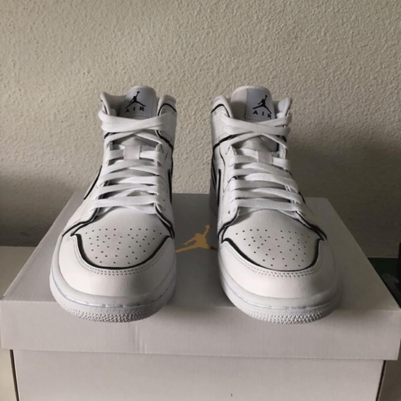 White reflective hot sale jordan 1