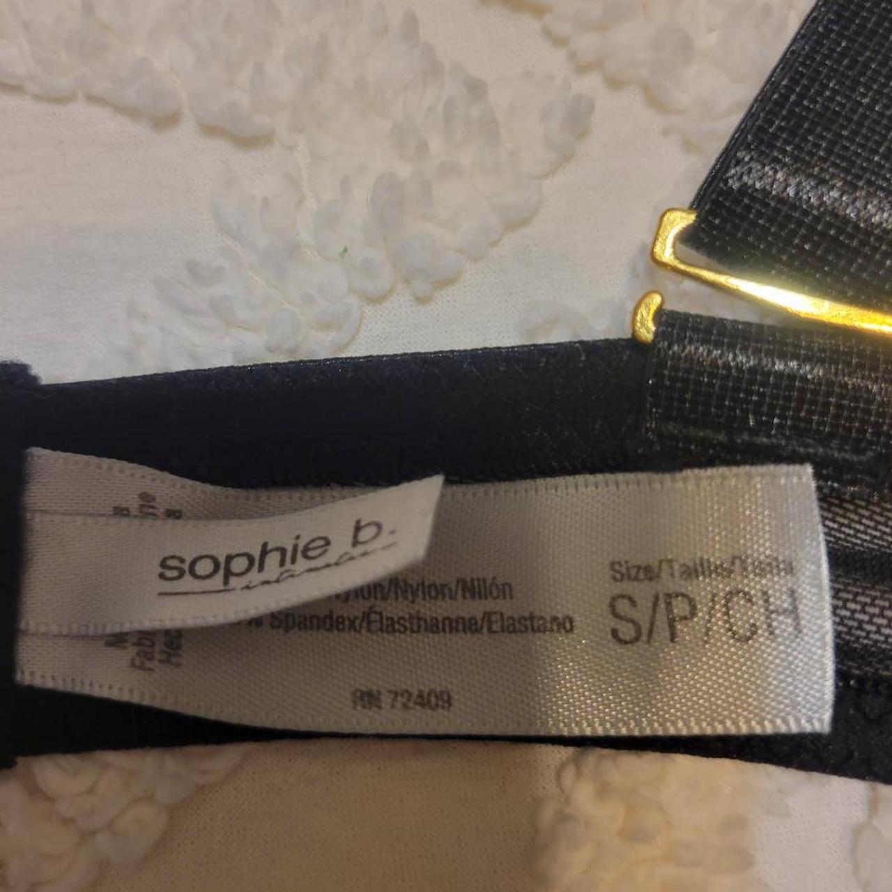 Sophie B. Black Lace Mesh Padded Underwire Tulle... - Depop