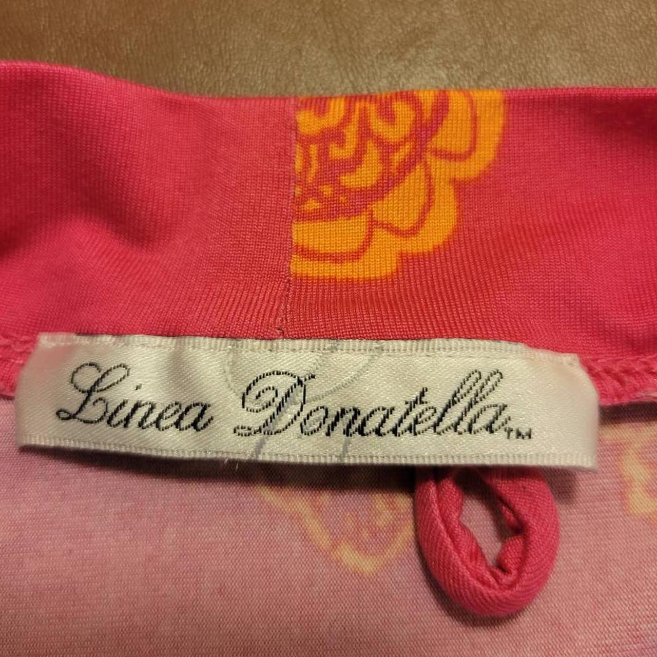 Linea Donatella Women's Pink and Orange Robe (3)