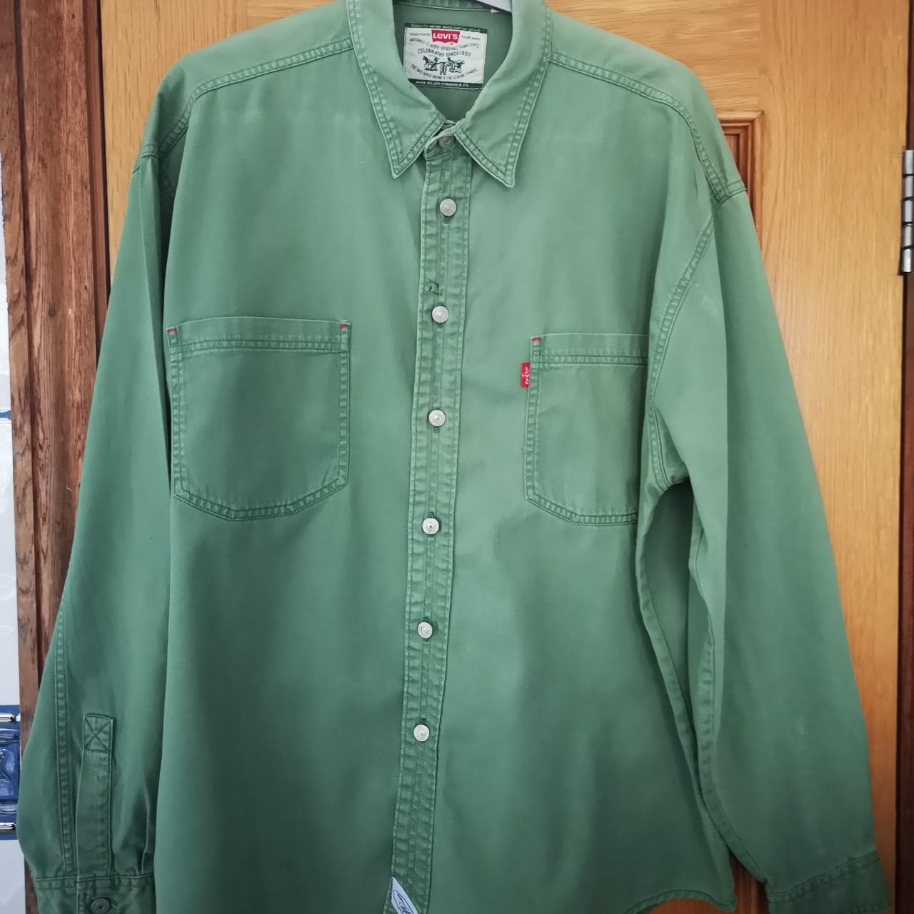 Vintage Green Levi Shirt Fabulous condition for... - Depop