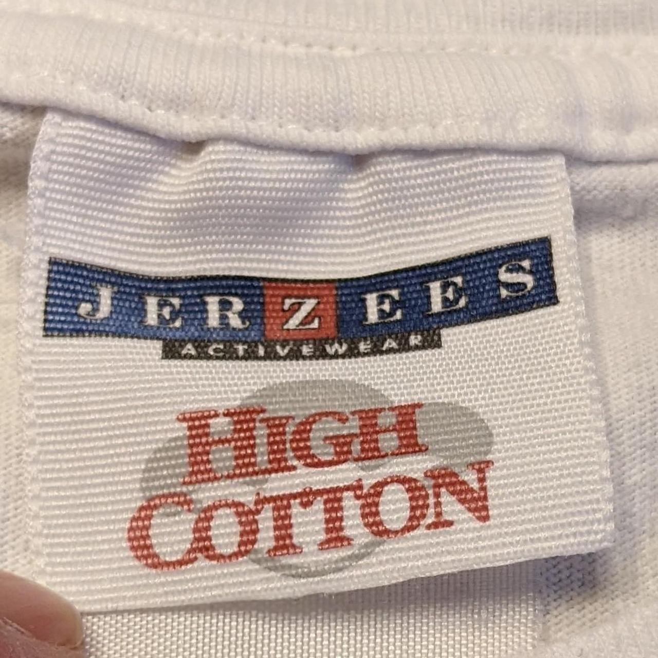 vintage y2k 2002 Jerzees High Cotton Grizzly... - Depop